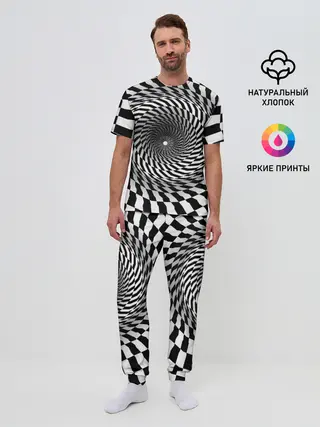 Мужская пижама с брюками / иллюзия