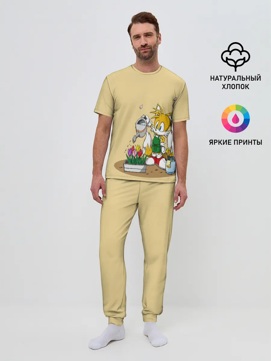 Мужская пижама с брюками / Sonic.