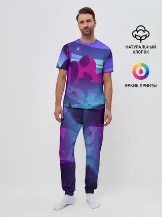 Мужская пижама с брюками / Фентези