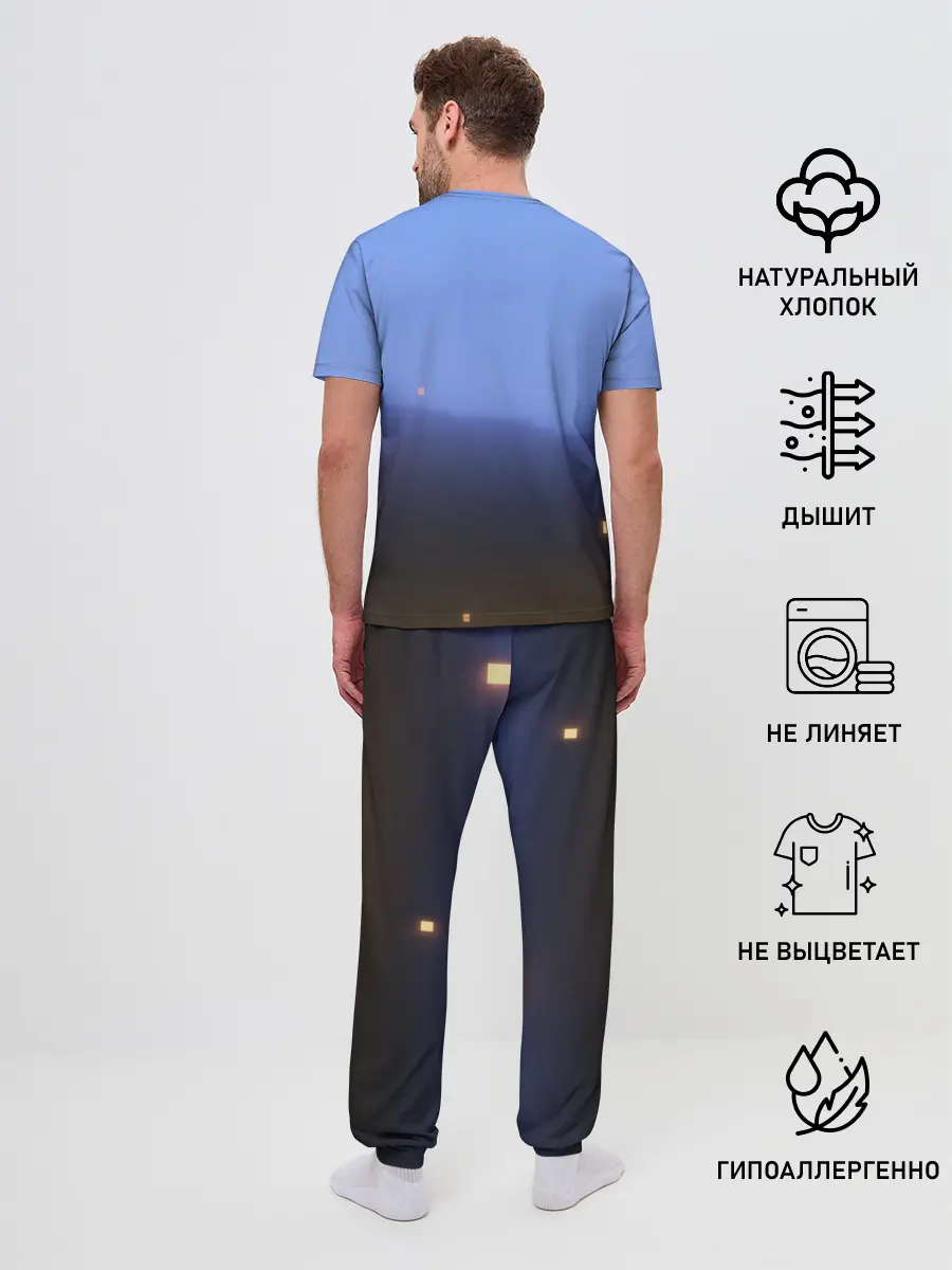 Мужская пижама с брюками / minecraft