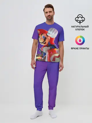Мужская пижама с брюками / Mario 3D