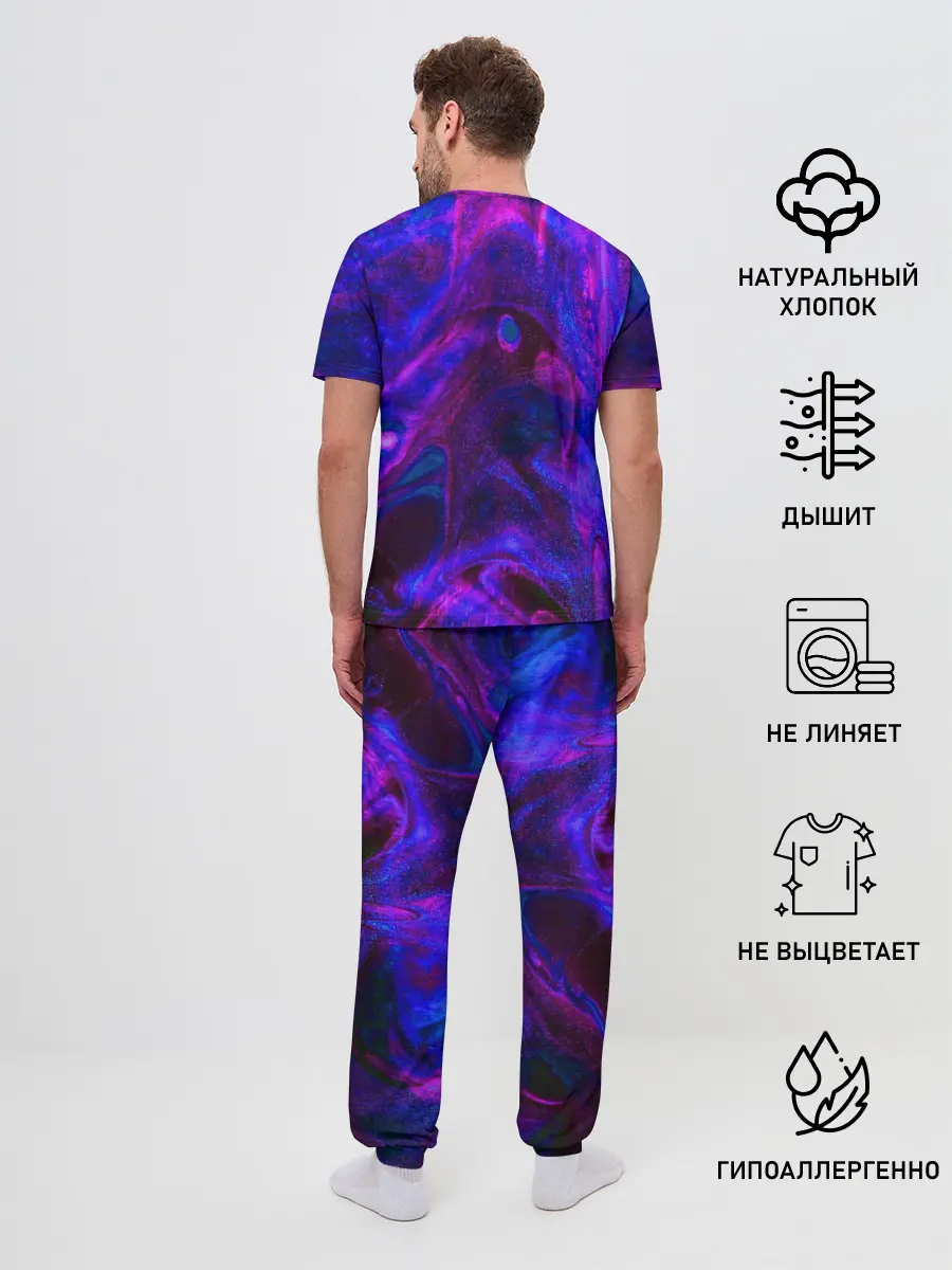 Мужская пижама с брюками / Space
