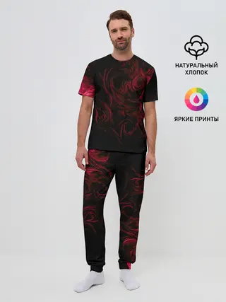 Мужская пижама с брюками / Fire