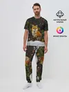 Мужская пижама с брюками / Лиса и снег