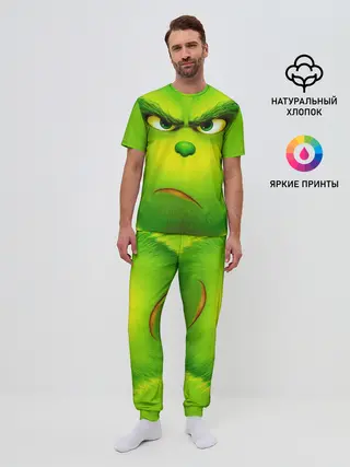 Мужская пижама с брюками / Гринч 3D/ The Grinch