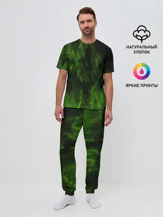 Мужская пижама с брюками / Текстура.