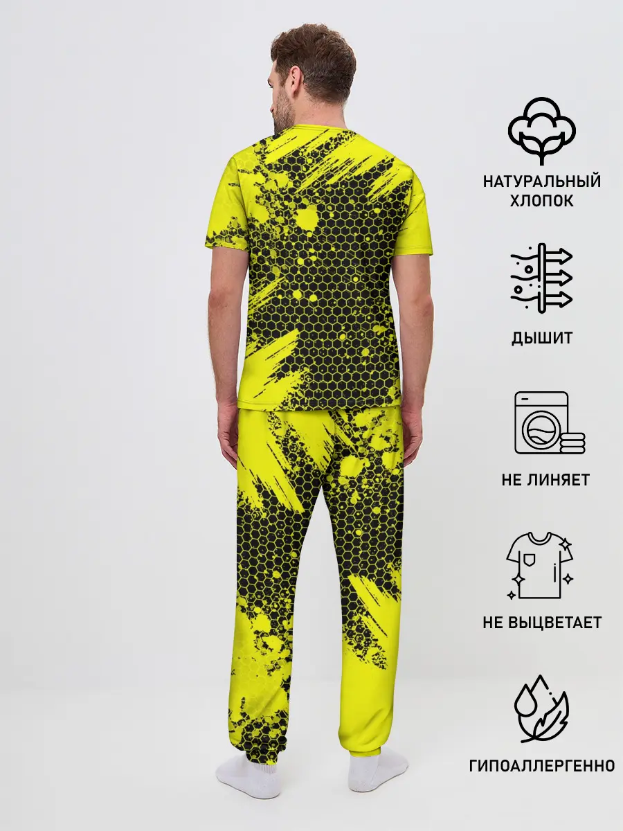 Мужская пижама с брюками / Pikachu Pika Pika