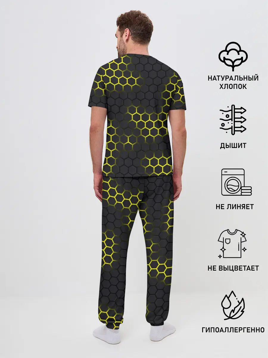 Мужская пижама с брюками / Pikachu Pika Pika