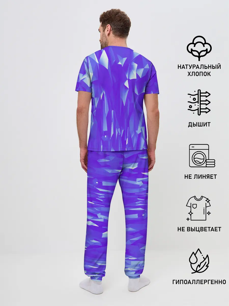 Мужская пижама с брюками / Абстракция