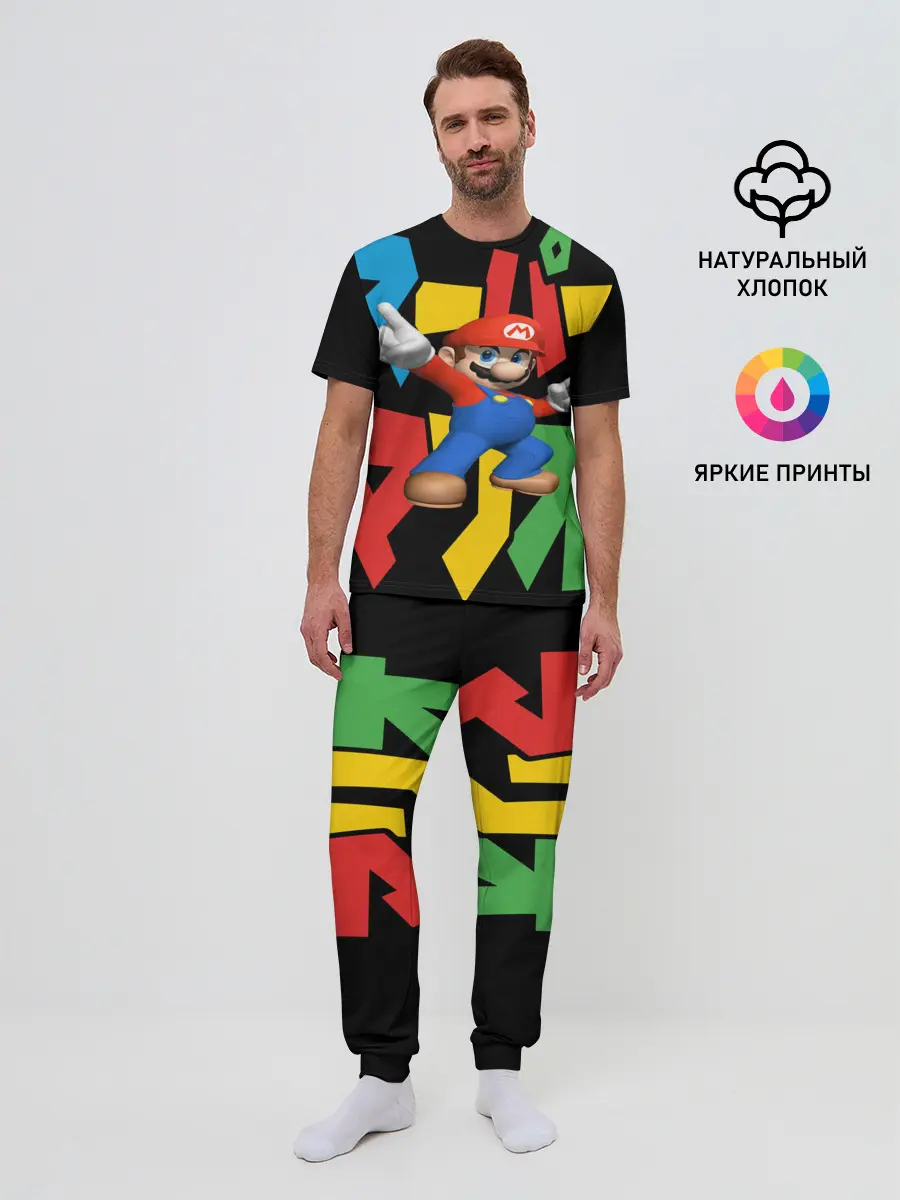 Мужская пижама с брюками / mario
