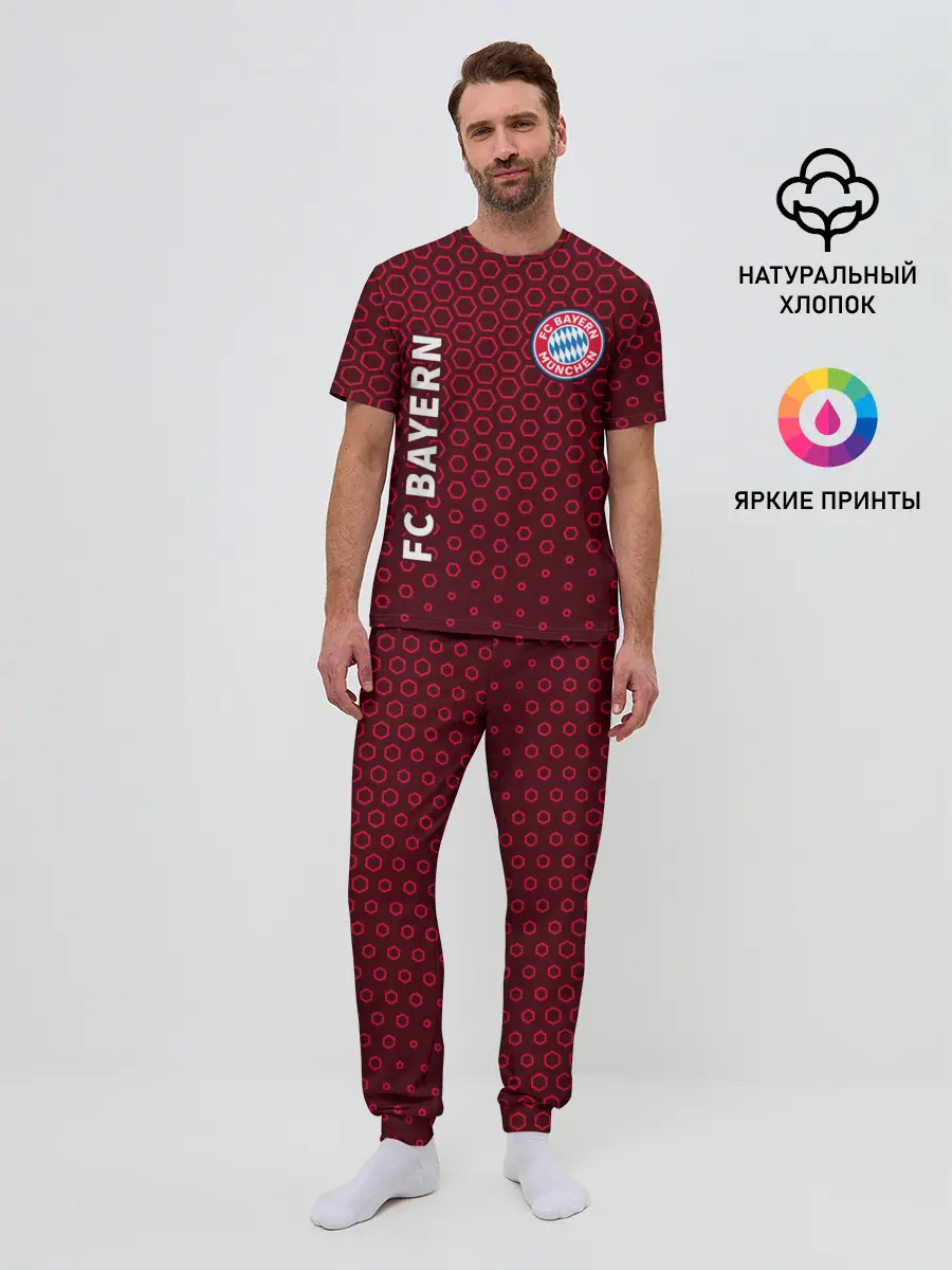 Мужская пижама с брюками / FC BAYERN / БАВАРИЯ