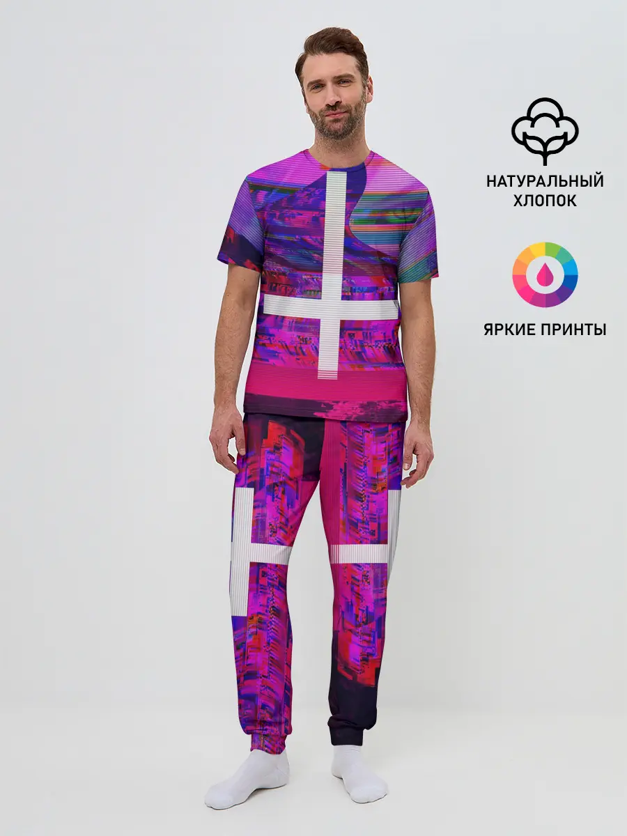 Мужская пижама с брюками / Cross