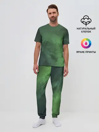 Мужская пижама с брюками / Абстракция