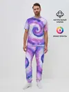 Мужская пижама с брюками / TIE-DYE PURPLE