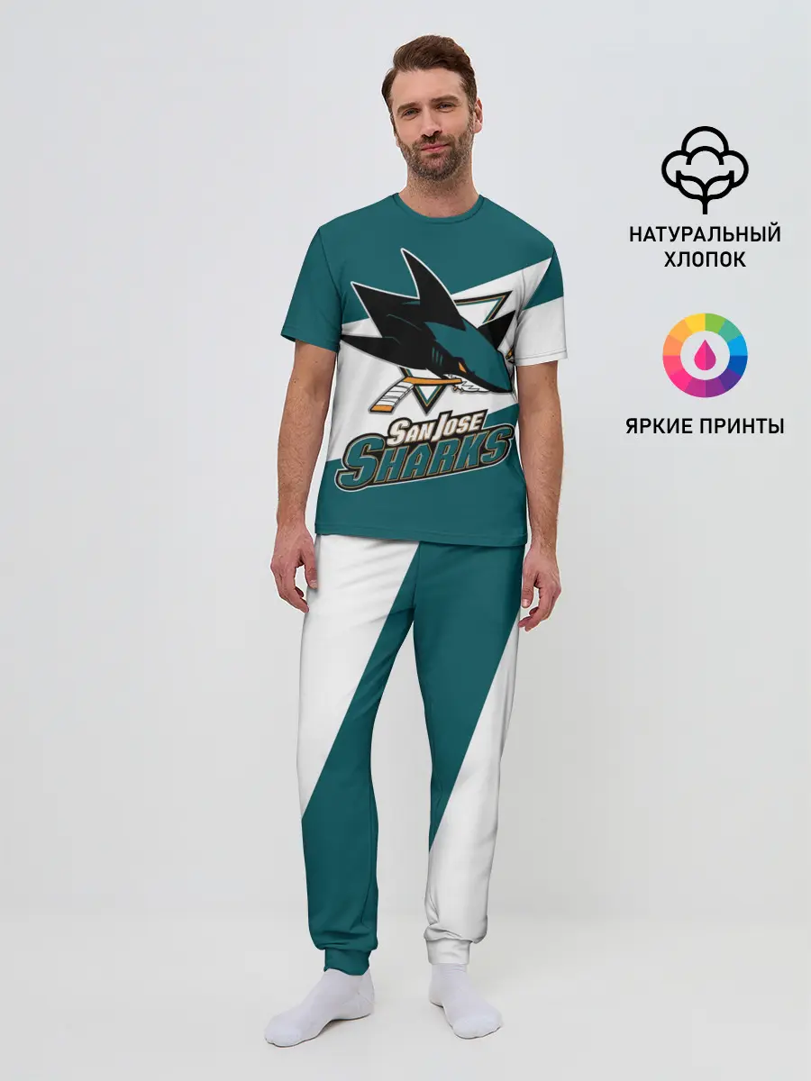 Мужская пижама с брюками / Сан Хосе Шаркс