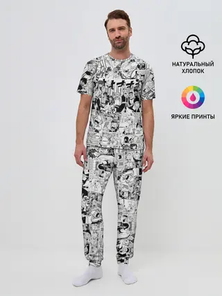 Мужская пижама с брюками / Хвост Феи Грей