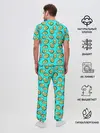 Мужская пижама с брюками / Авокадо