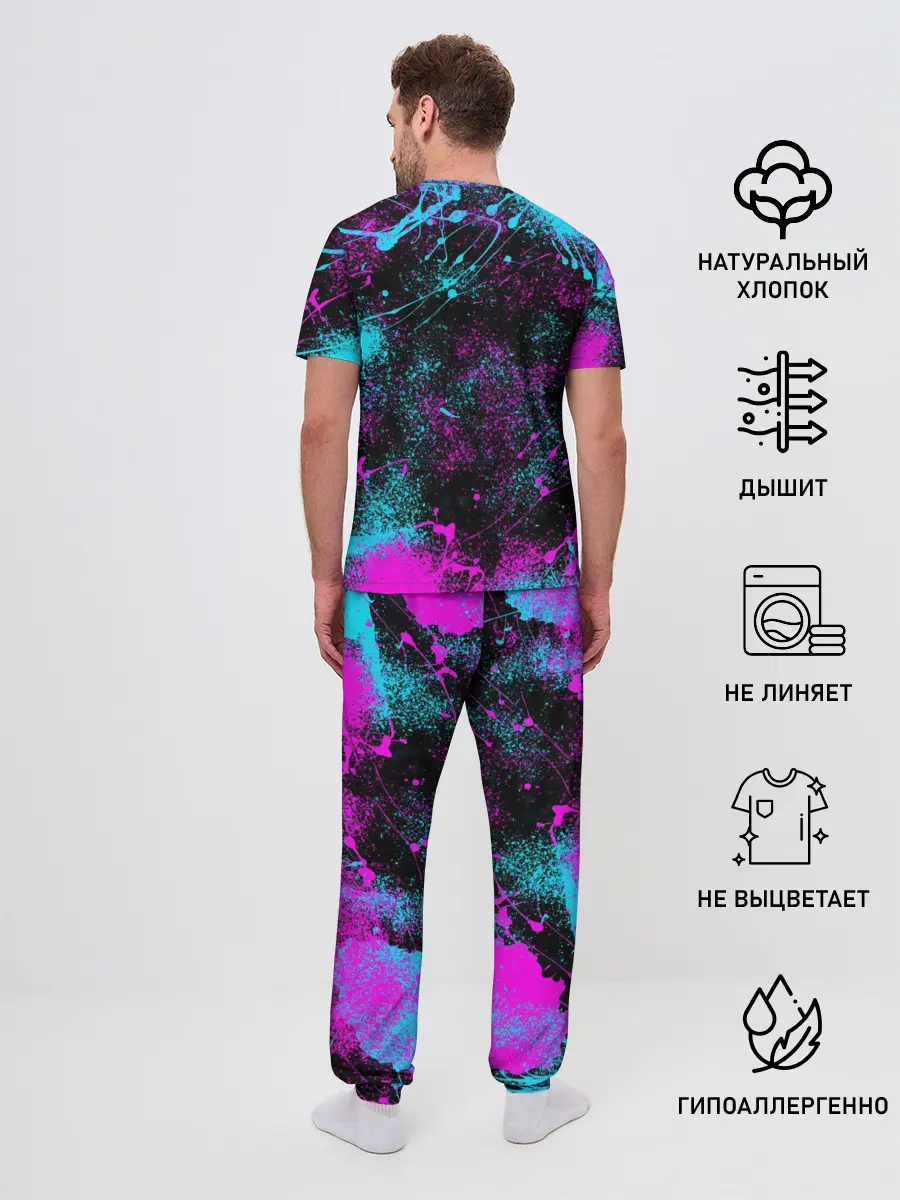 Мужская пижама с брюками / NEON SAMURAI | НЕОН САМУРАЙ