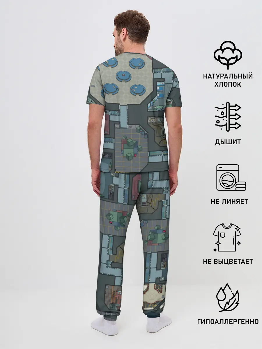 Мужская пижама с брюками / AMONG US - КАРТА