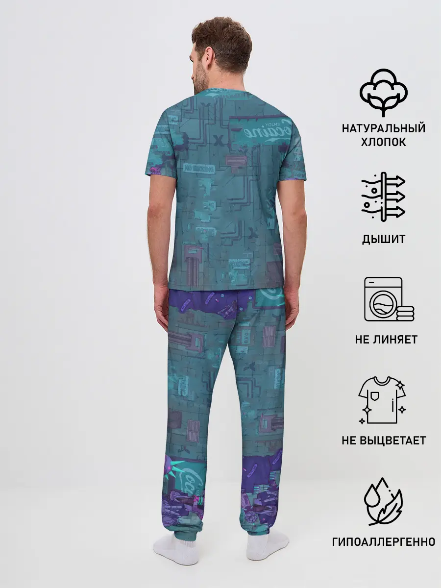 Мужская пижама с брюками / Cyberpunk 2077