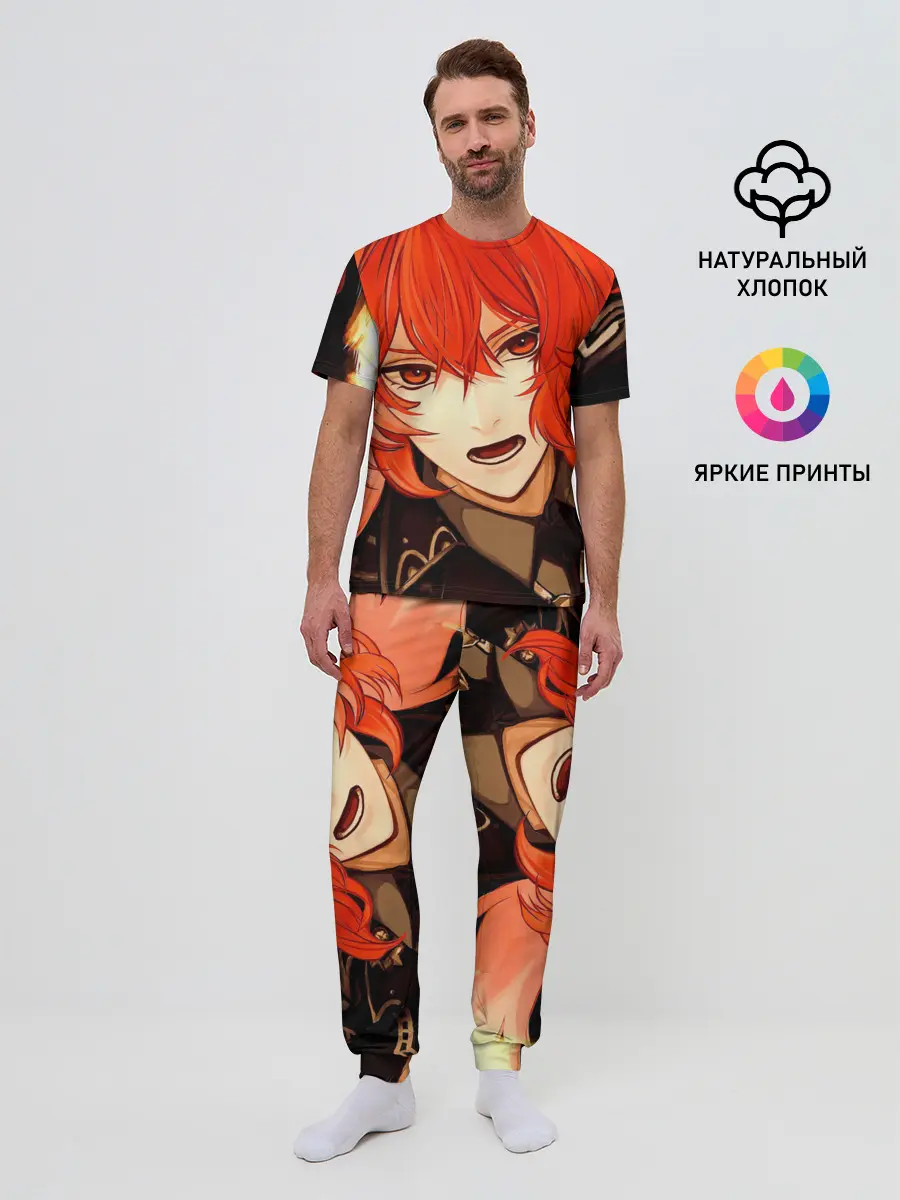 Мужская пижама с брюками / GENSHIN IMPACT DILUC