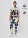 Мужская пижама с брюками / Зимний Майнкрафт