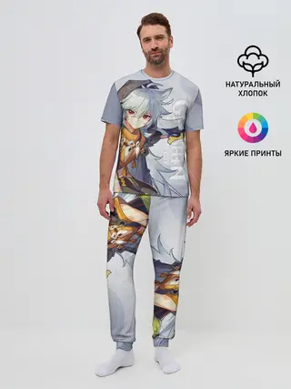 Мужская пижама с брюками / GENSHIN IMPACT, РЭЙЗОР