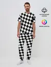 Мужская пижама с брюками / Клетки
