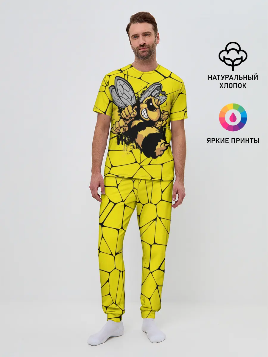 Мужская пижама с брюками / Дикая пчела