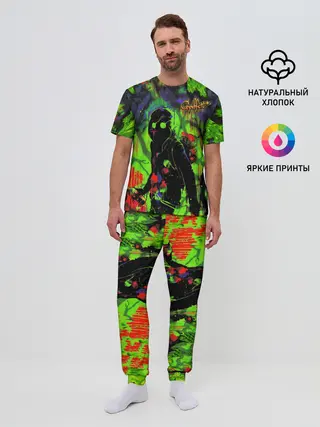 Мужская пижама с брюками / Граффити