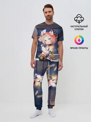 Мужская пижама с брюками / GENSHIN IMPACT