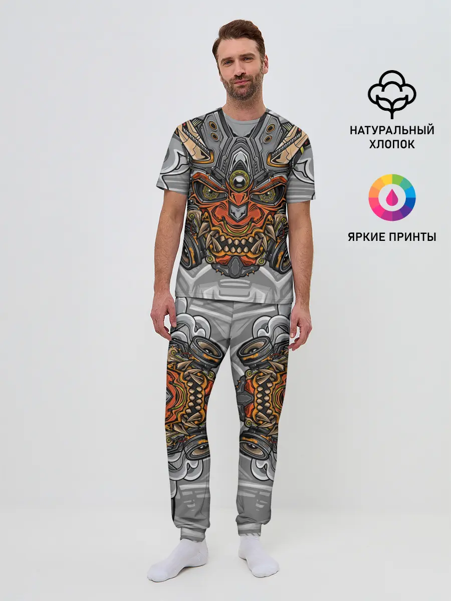 Мужская пижама с брюками / Cyber Samurai