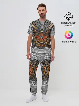 Мужская пижама с брюками / Cyber Samurai