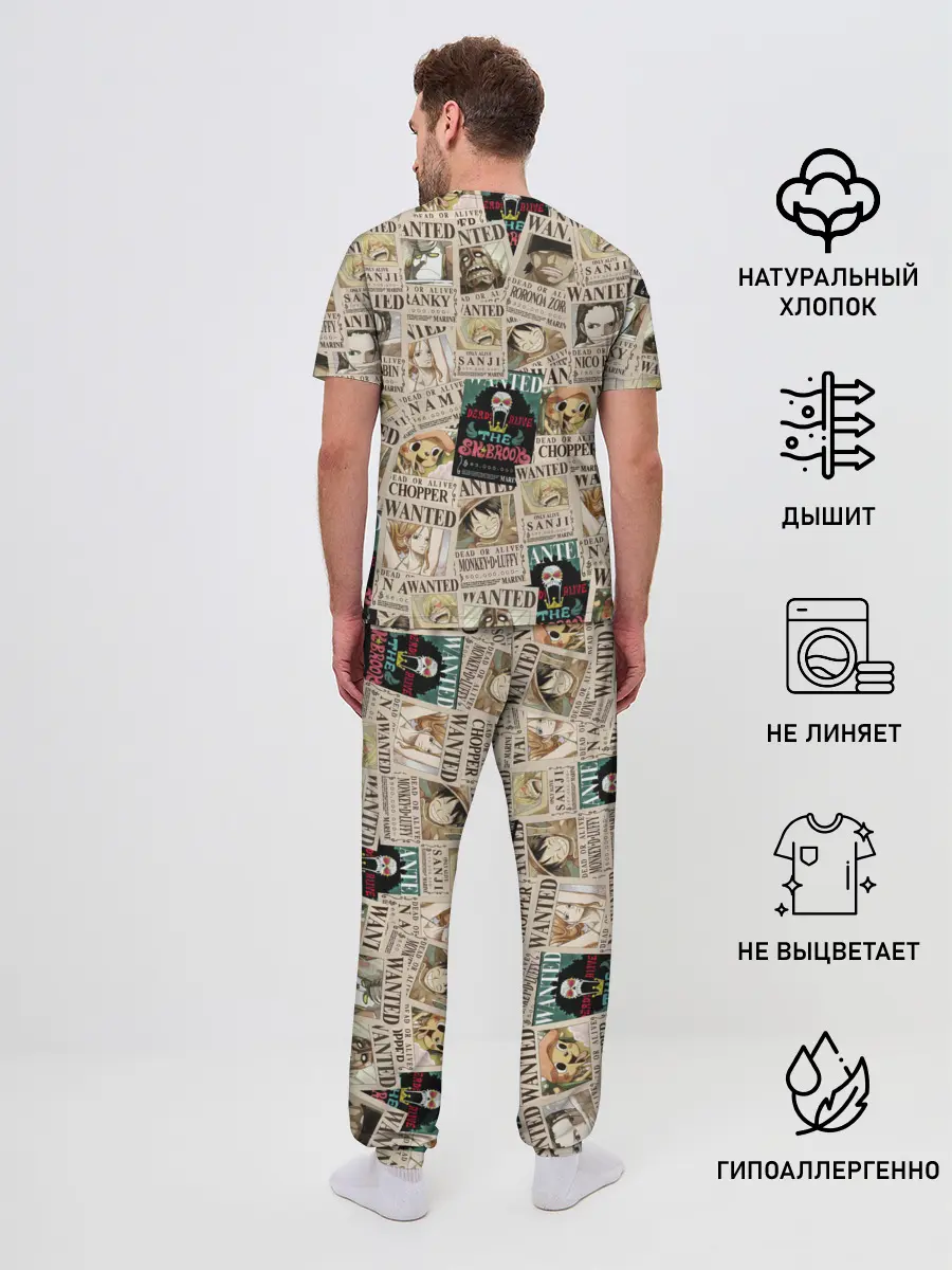 Мужская пижама с брюками / Ван пис