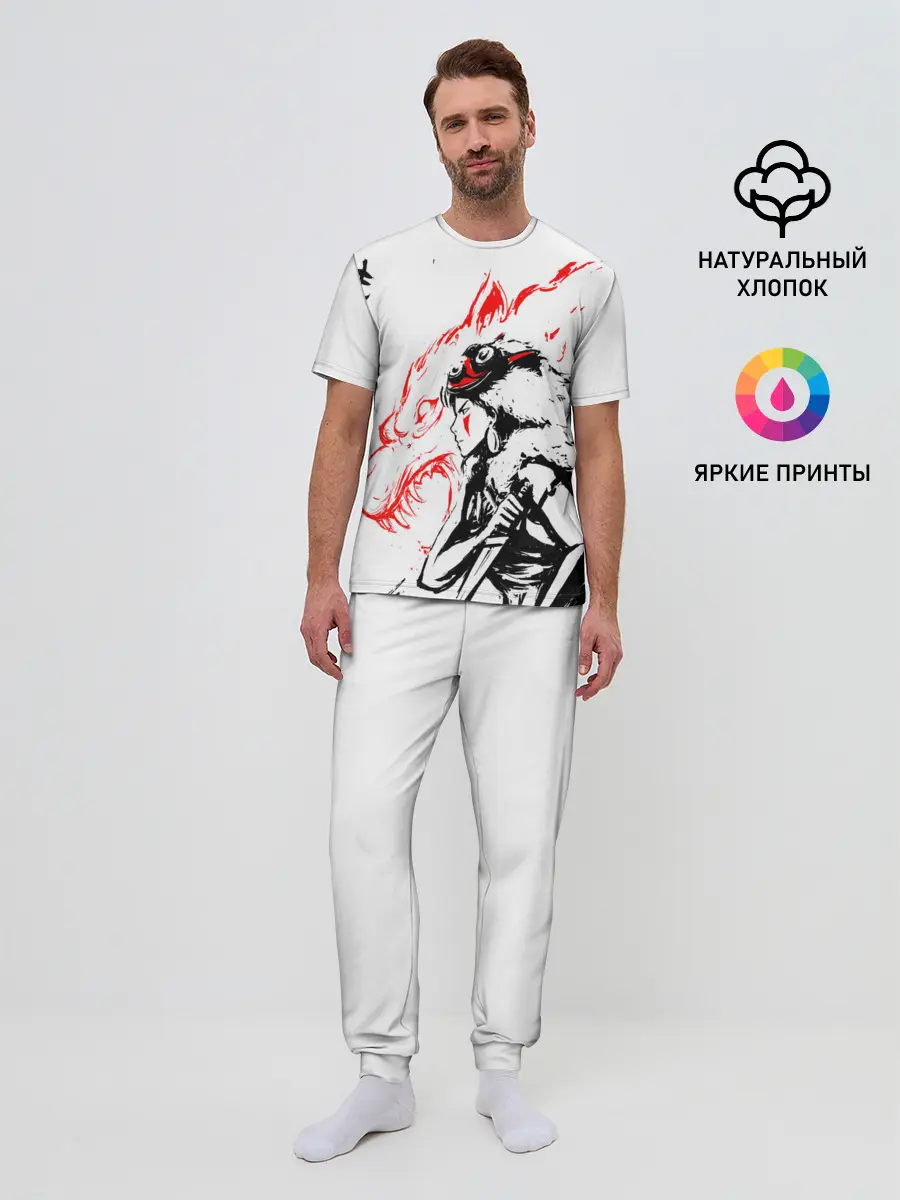 Мужская пижама с брюками / Принцесса Мононоке