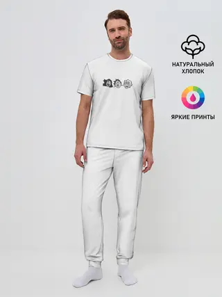 Мужская пижама с брюками / герои аниме