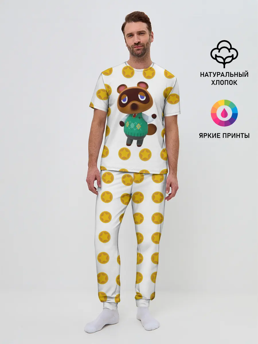 Мужская пижама с брюками / Animal crossing - Nook