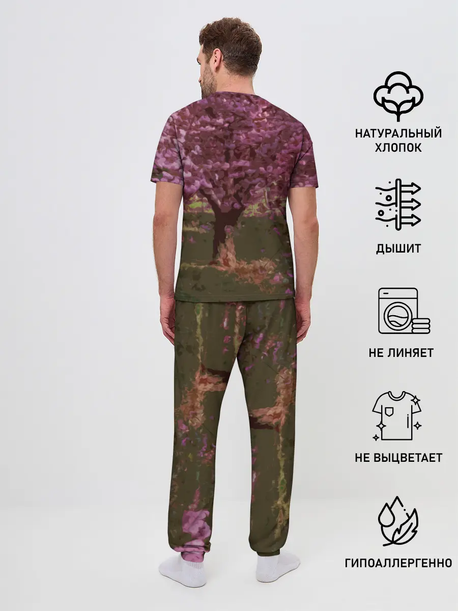 Мужская пижама с брюками / Zero Two Сад сакуры