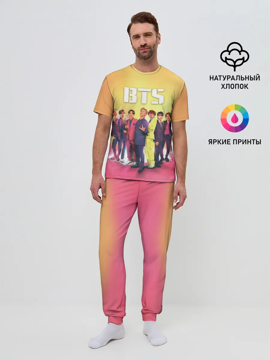 Мужская пижама с брюками / BTS