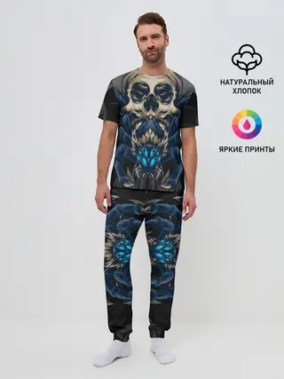 Мужская пижама с брюками / Демонический паук