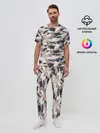 Мужская пижама с брюками / Кремовый камуфляж