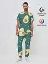 Мужская пижама с брюками / Авокадо