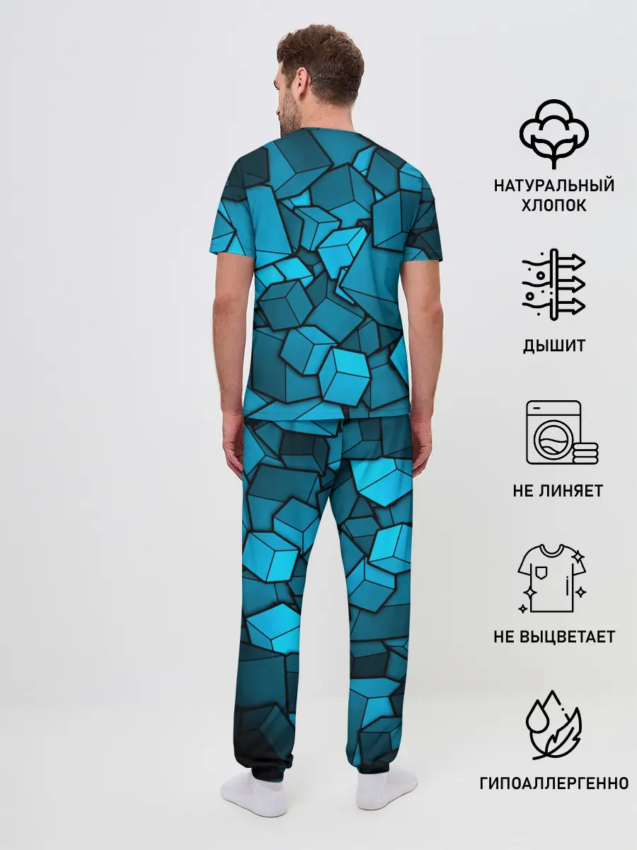 Мужская пижама с брюками / Minecraft