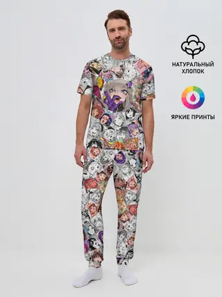 Мужская пижама с брюками / Ahegao завихрение