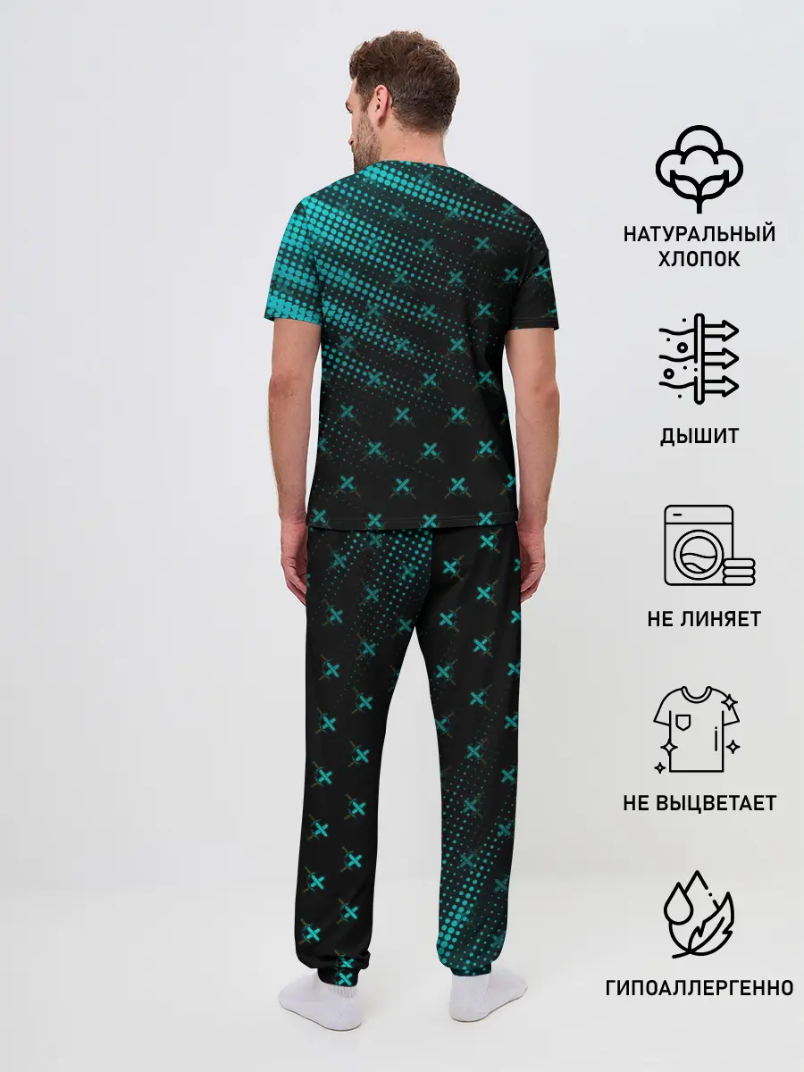 Мужская пижама с брюками / Minecraft