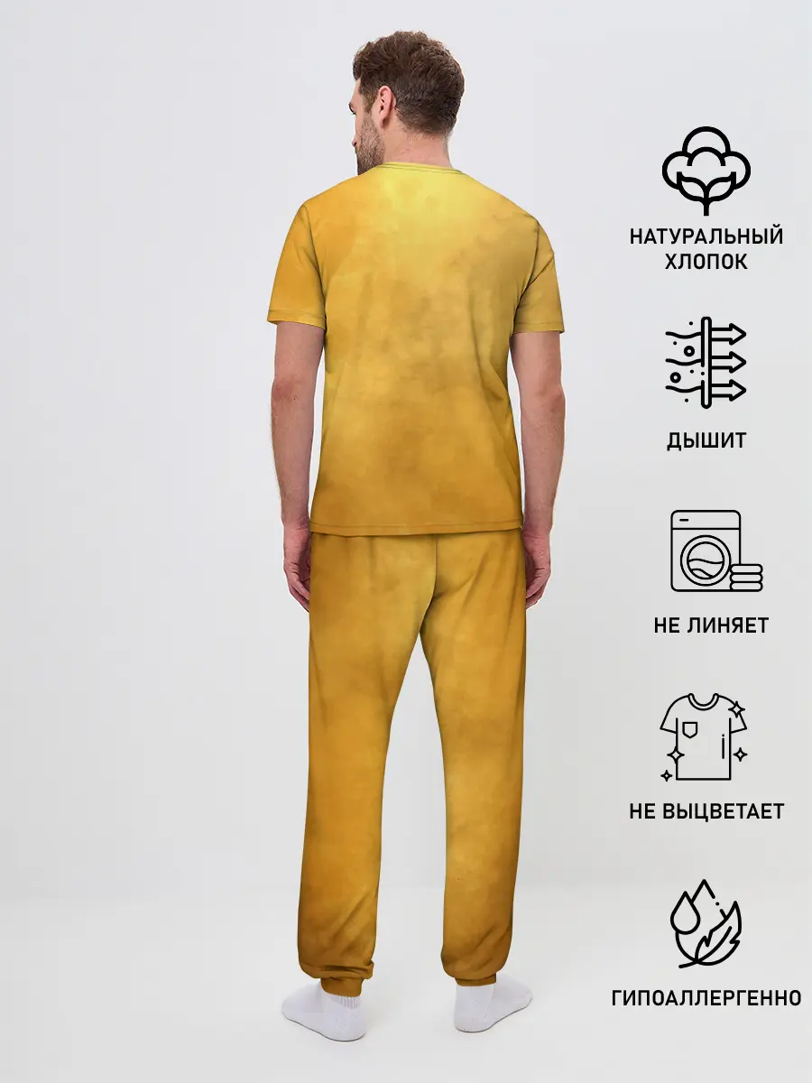 Мужская пижама с брюками / жар птица
