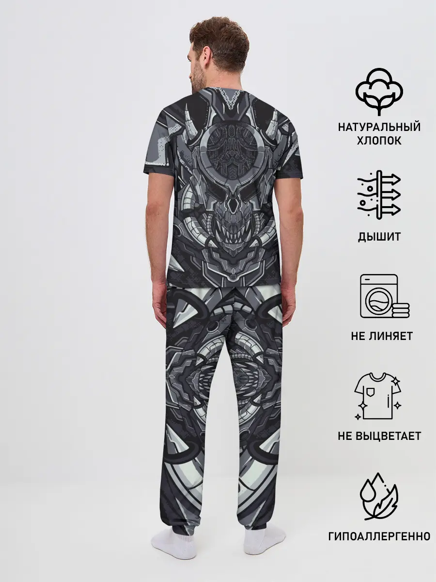 Мужская пижама с брюками / Механический робот