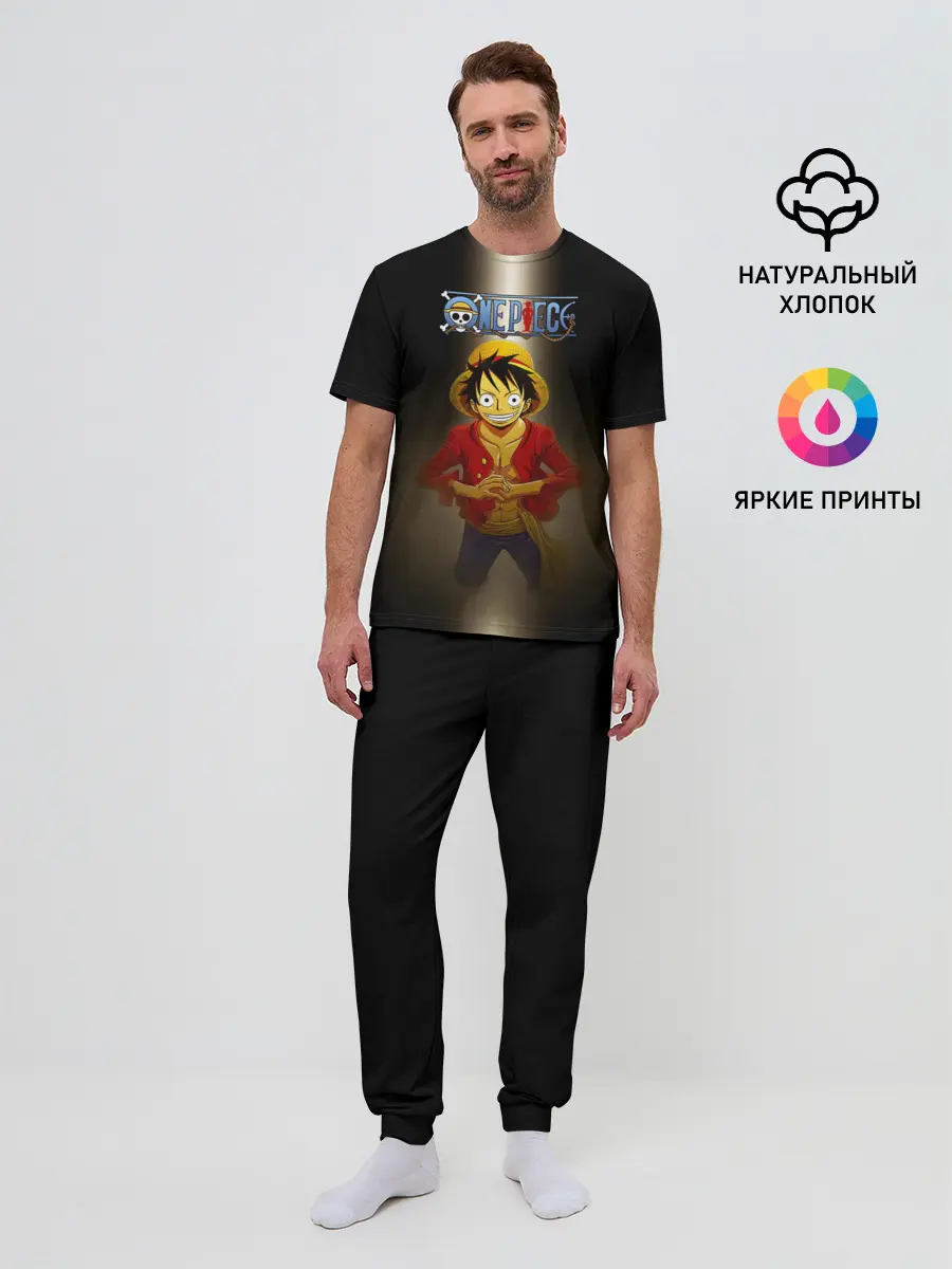 Мужская пижама с брюками / Луффи One Piece. Большой куш