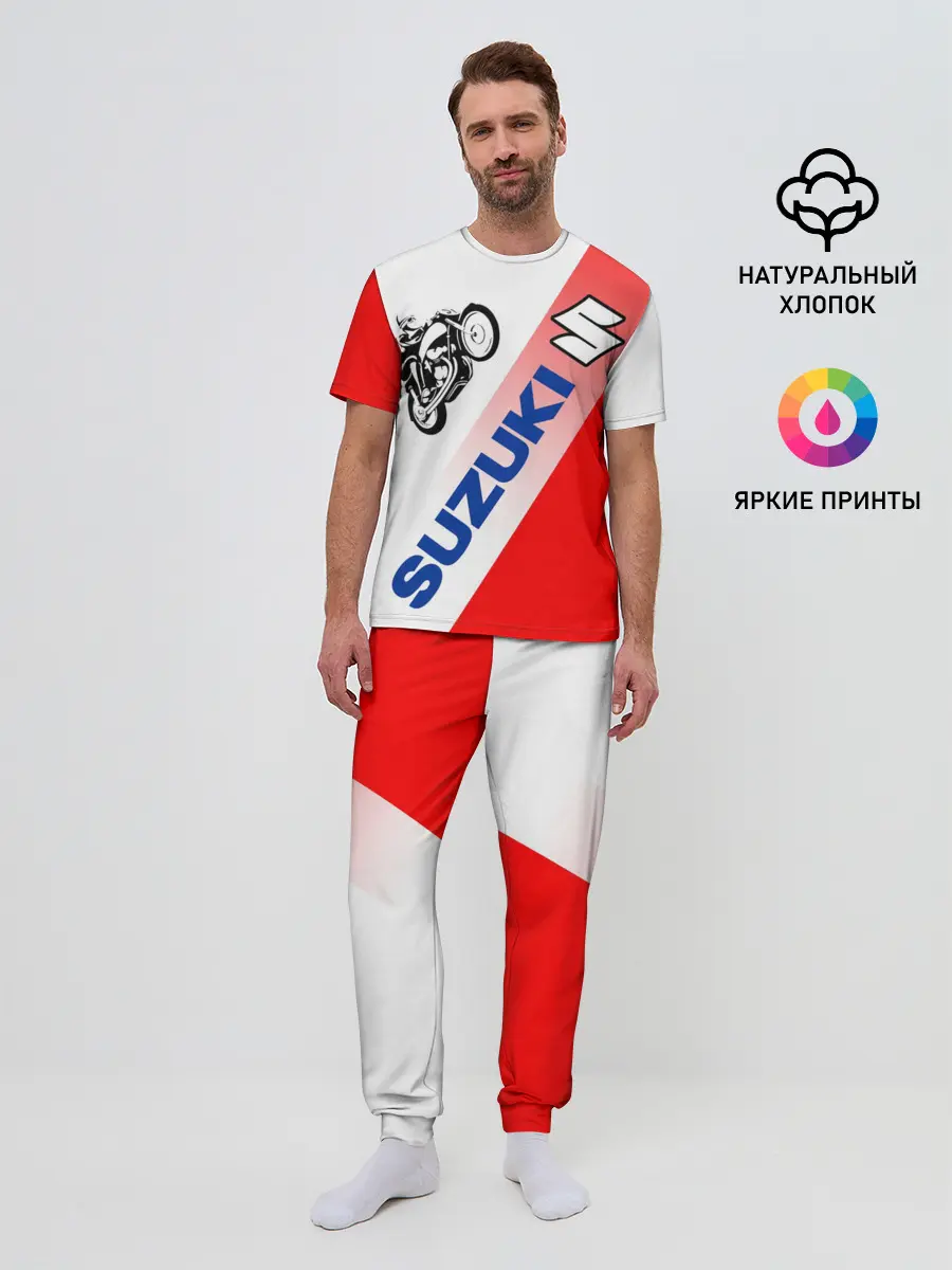 Мужская пижама с брюками / SUZUKI / СУЗУКИ / RACING