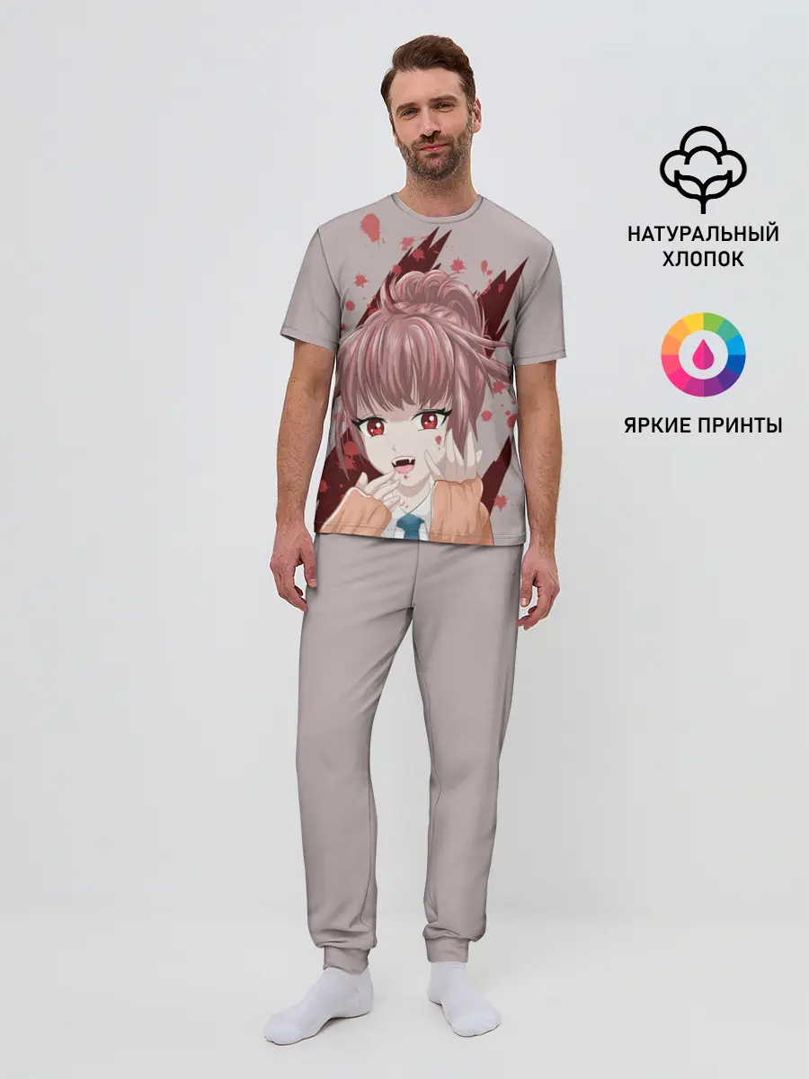 Мужская пижама с брюками / Аниме-вампир